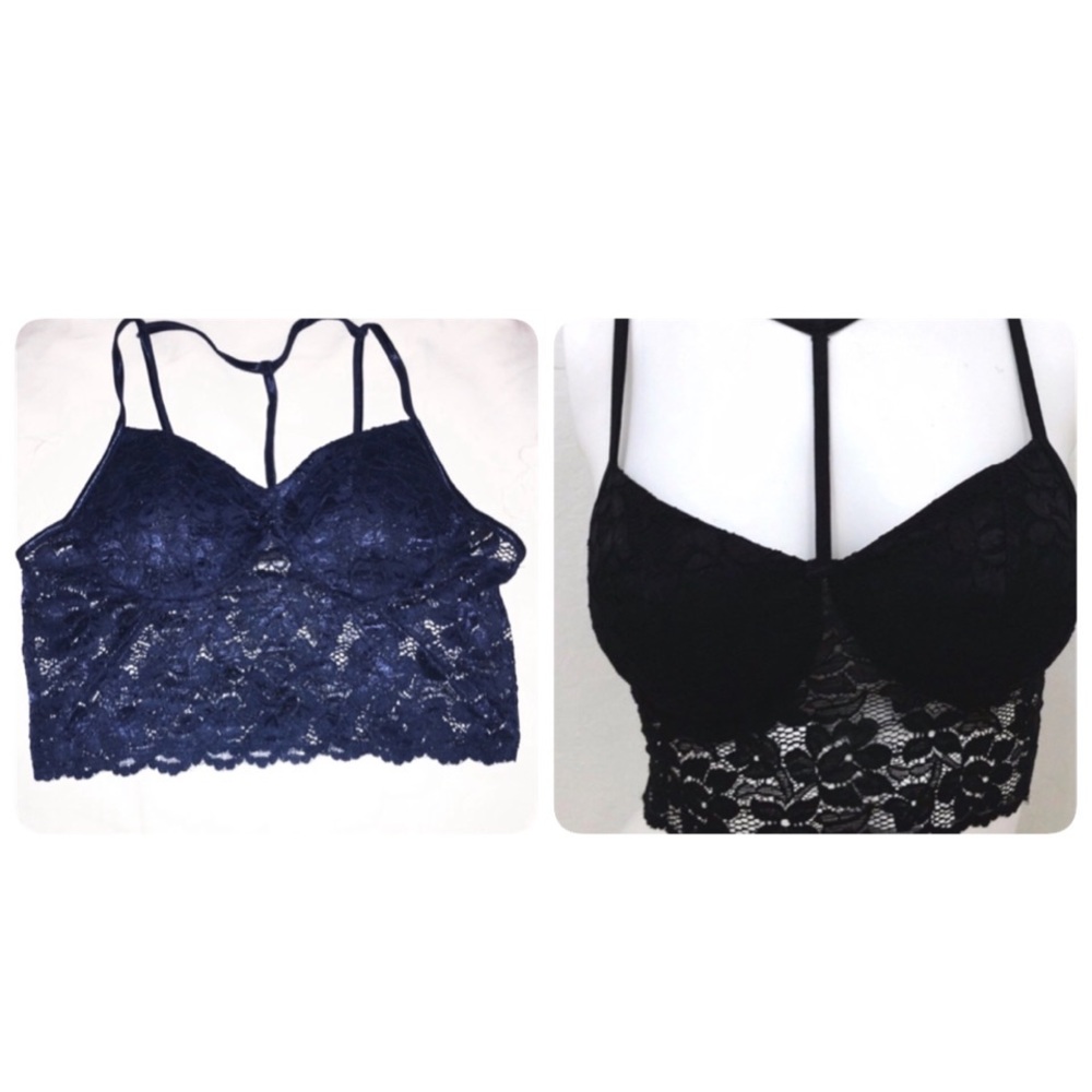 Black or Navy Sexy Bralettes